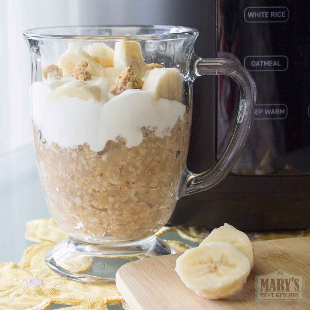 assembled cosori rice cooker breakfast parfait