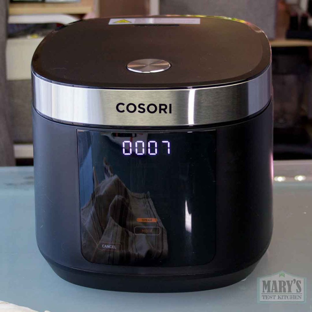 cosori rice cooker front view