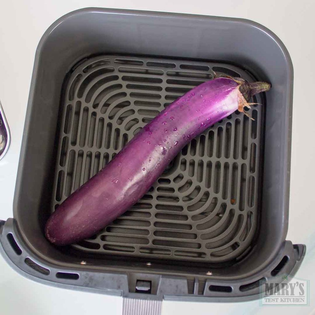 chinese eggplant fit diagonally in air fryer basket