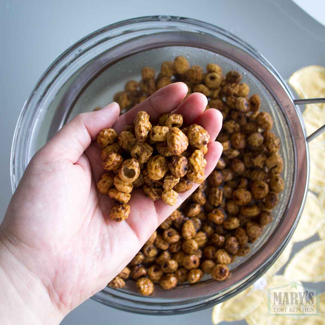 handful of rehydrated tiger nuts