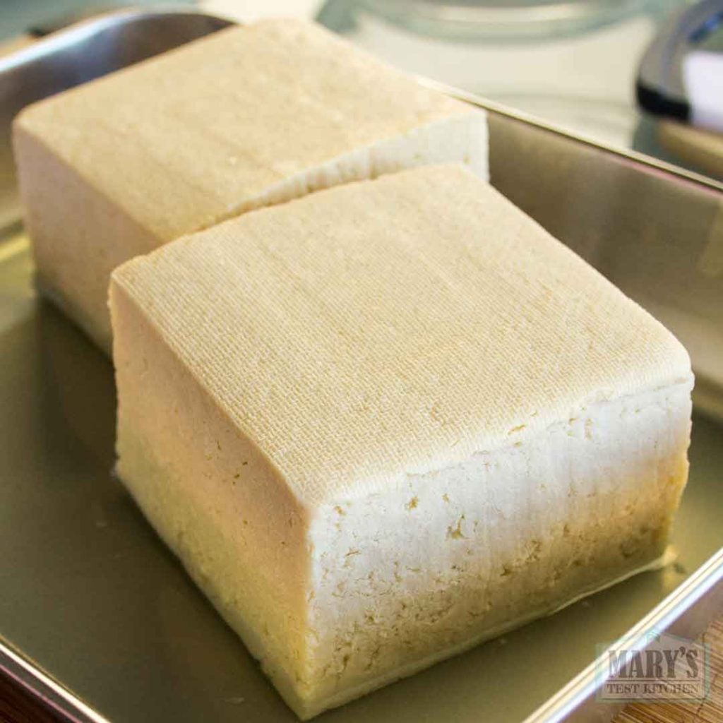 thawed blocks of tofu