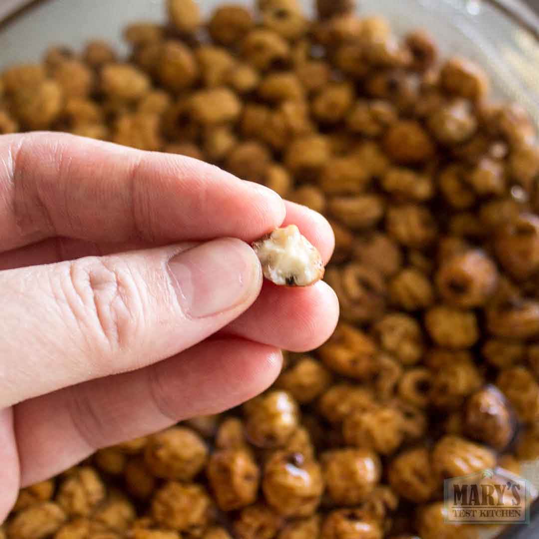 bite of hydrated tiger nut