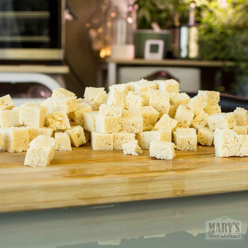 diced thawed tofu