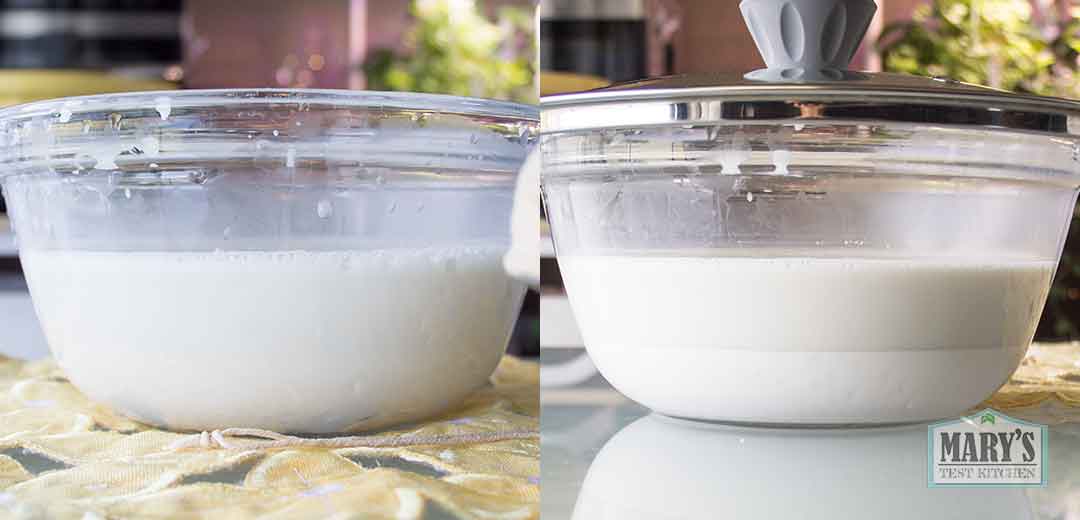 tiger nut milk before and after resting one hour
