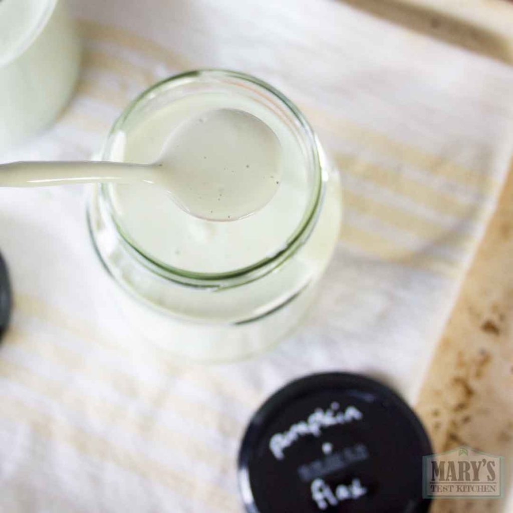 flax and pumpkin seed yogurt