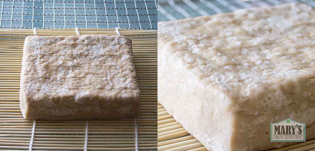 white sesame cheese after 24 hrs in the dehydrator